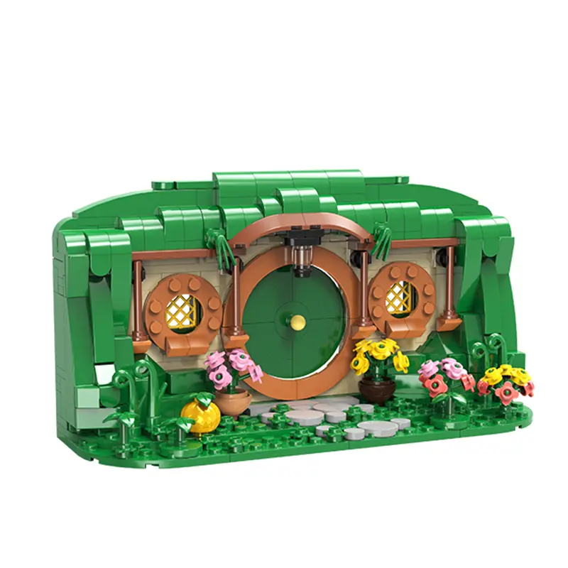 Fairytale Garden Creative Street View Model Building Kit, 396pcs Plastic Brick Set with Open Ended Play Do It Yourself Parts, Brand-Compatible Home Decor Toy, Gift Ideas for Kids (Christmas/Birthday)