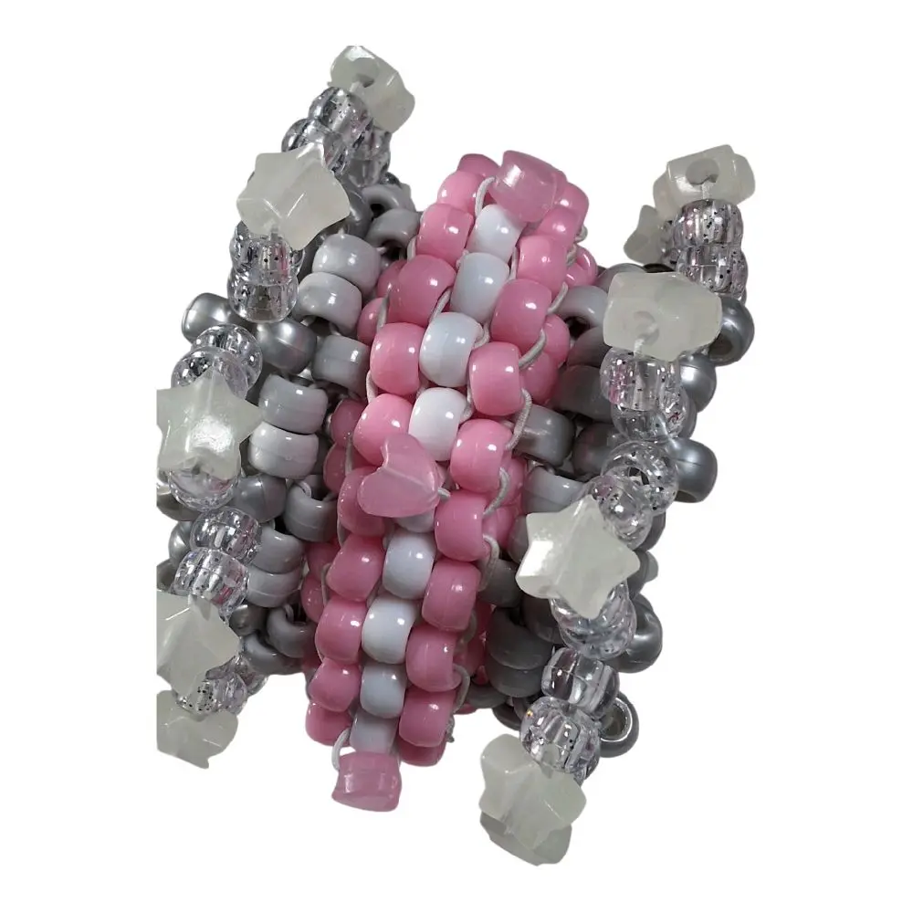 Demi Girl Fashionable Kandi Mini Rotator Cuff Friendship Bracelet - Handmade, Made-to-Order,Elegant Casual Female Costume Kandi Cuff