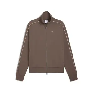PUMA Mens T7  Athletic Outerwear Casual - Brown