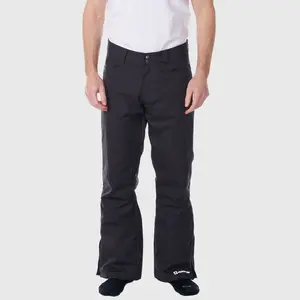 Alpine Swiss Mens Waterproof Ski Snowboarding Pants Insulated Winter Snow Pants Black Large