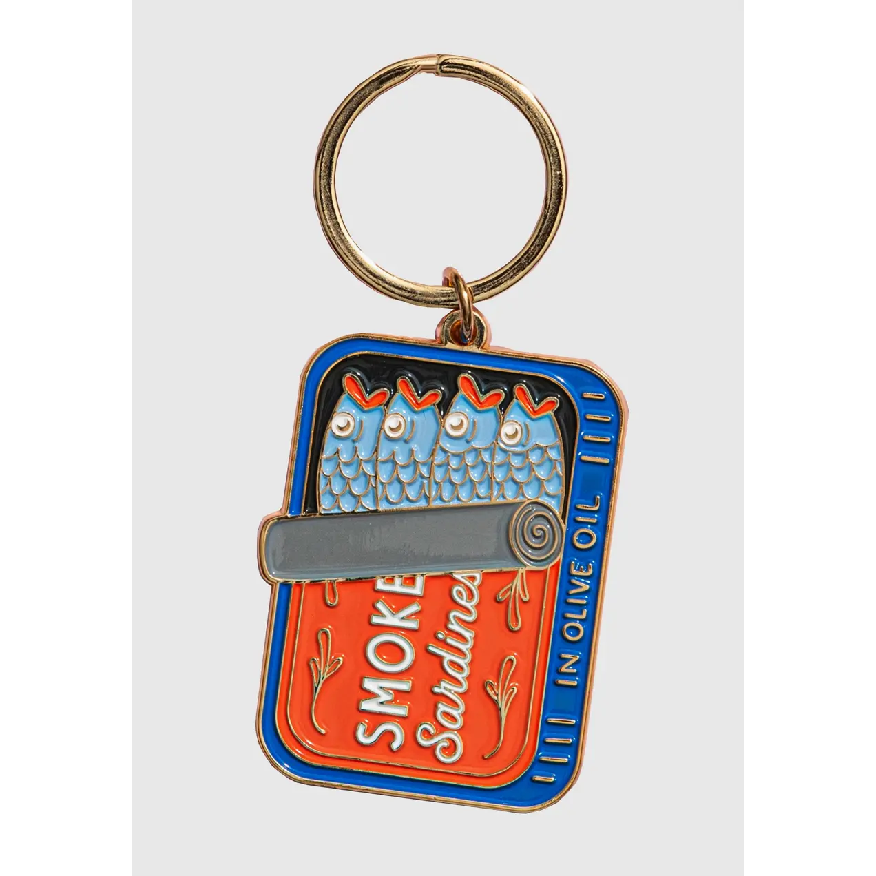 Sardines Enamel Keychain Sardines Enamel Keychain