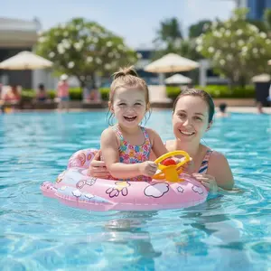 Princess Carriage Float 70x70cm Pink Magic Pool Ride for Little Princesses Super Safe Dazzlingly Cute Royal Adventures Babygirl Poolparty Summergoals with Steering Wheel