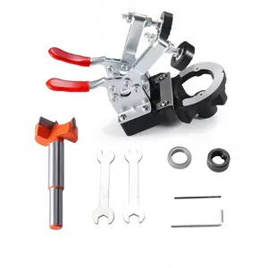 35mm Hidden Door Hinge Drilling Jig, Adjustable Quick Positioning Hinge Drilling Guide, Professional Cabinet Hardware Jig Tool