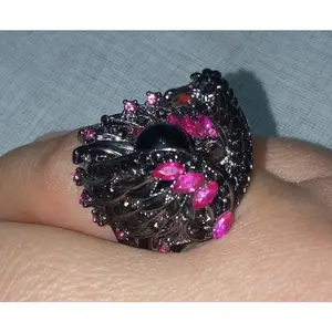 Exquisite Black Swan Pearl Unique Retro Ring