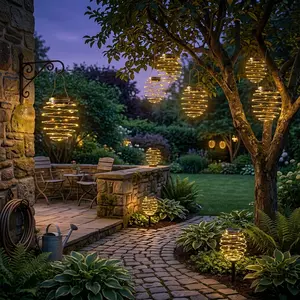 4PCS Solar Spring Lights, LED Home Garden Decorative Lights, Outdoor Lighting Hanging Lights, IP54, Energy-saving Solar Spotlights, Landscape Lighting, Suitable for Roads, Gardens, Parks, Courtyards, Lawn Decoration, Sidewalks, Paths