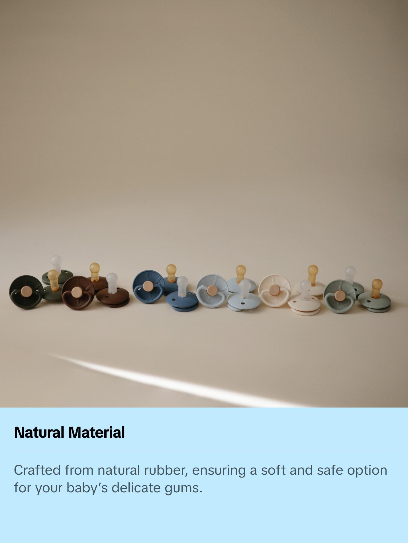 FRIGG Little Viking Natural Rubber Pacifier 2-Pack