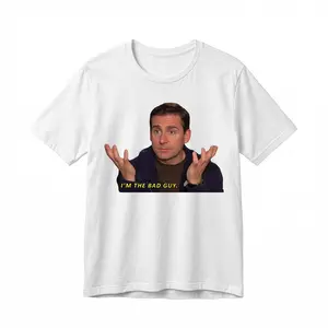 Michael Scott The Office-I'm the Bad Guy Quote Classic T-Shirt - scs17123