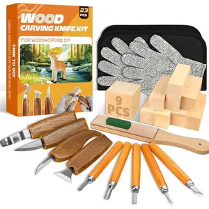 Carving it, 23 count  Carving Tools with 4  Carving nives 5 Detail nives 9 Blocs, Whittling it DIY Hobbies for Adults