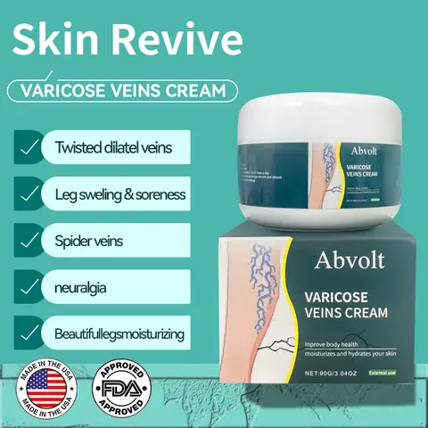 Varicose Vein Relief Body Moisturizer Cream (90g Single Item) - Body Care for Dry Skin Repair, Eases Pain, Swelling, Tired Heavy Legs & Spider Veins, Supports Circulation