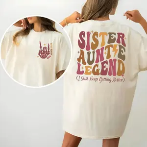 Trendy Aunt Club Shirt, Sister Auntie Legend Tee, Perfect Gift for New Aunts, Mother's Day Idea, Comfortable Short Sleeve Crew Neck Top