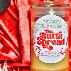 Mini Mellow Peppermint Body Candle | Winter Skincare