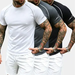 Men’s casual short-sleeve T-shirt, breathable summer top suitable for running and fitness; sports T-shirt ideal for everyday outdoor wear, training, and outdoor apparel.