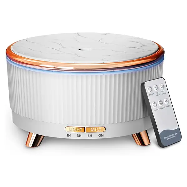 Diffusers for Essential Oils Large Room 500ml Aromatherapy Diffuser Cool Mist Humidifier with Remote Control 7_Colors Lights 4 Mist Mode Waterless Auto Off for Women Office Home#Summervibes