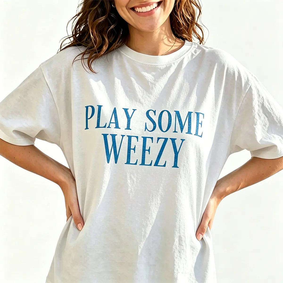 Play Some Weezy T-Shirt, Funny Music Lover Shirt, Hip Hop Fan Gift, Casual Oversized Tee