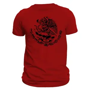 Mexico Mexican Flag Eagle T-Shirt, Playera Con el Aguila De Mexico, Unisex Cotton T-shirt