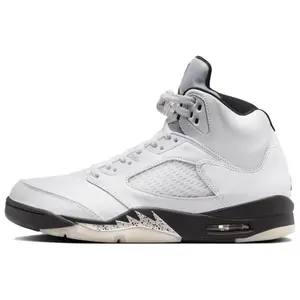 Jordan Air Jordan 5 Retro White and Black Mid-Top Sneakers for Men with Non-Slip Grip Trending Shoes, House White Official Shoes to Get / Maison Mihara Verifiable, with credentials and supporting global authentication