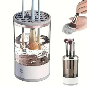 Electric Makeup Brush Cleaner, 1 Box Portable Automatic Makeup Brush Cleaner, Spinning Makeup Brush Cleaner for All Type Makeup Brushes, Cosmetic, Brush Cleaner, Makeup Brush Washer, Cosmetic Makeup Tool