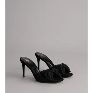 The Night Is Yours Bow Mules The Night Is Yours Bow Mules