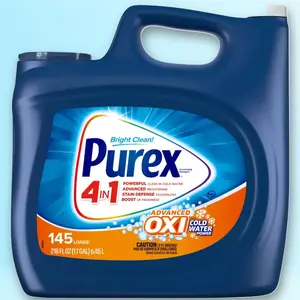 Purex Oxi Liquid Laundry Detergent 218fl oz - for Bright Colors, HE Compatible, 218 Ounce