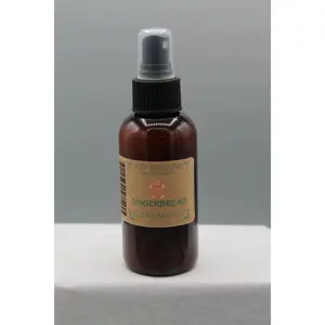 Gingerbread Room Spray - Scented Fragrance in Glass Bottle with Pump Dispenser