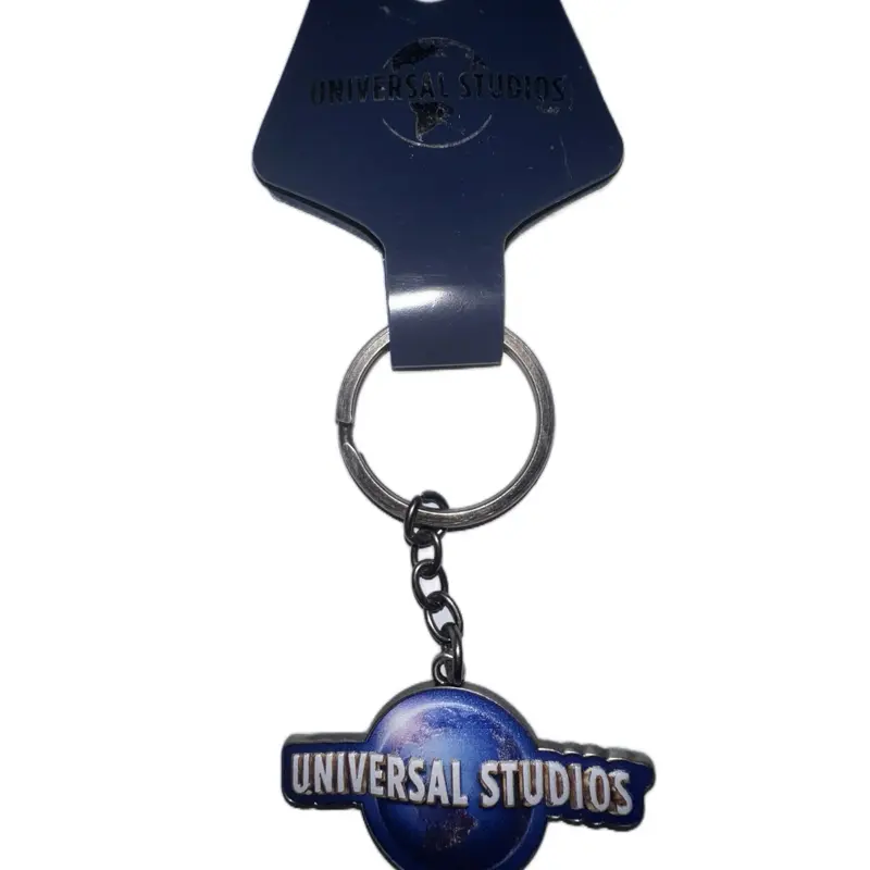 Universal Studios Y2K Globe Keychain with Original Hangtag Blue Design