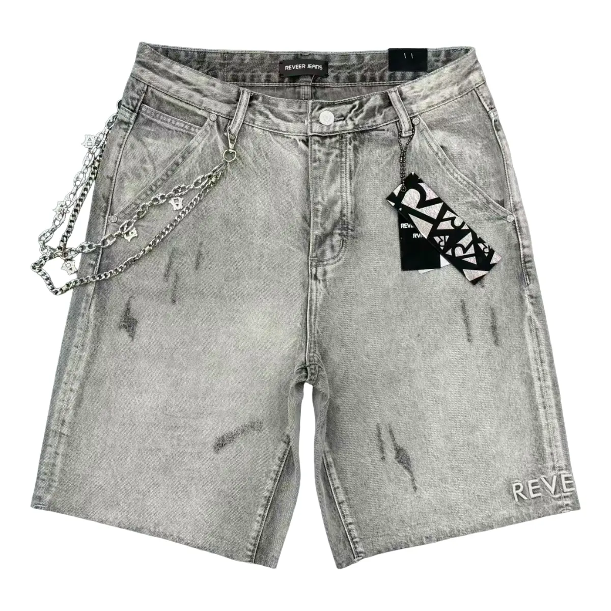 Reveer "CORE" ICE GREY JEAN SHORTS