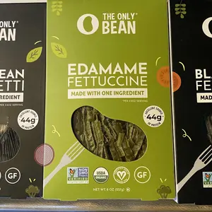 Organic Bean Pasta Variety Pack - Soy, Edamame, & Black Bean Spaghetti / Fettuccine (6 Pack) High Protein,Vegan, Low Carb