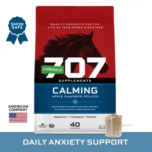 Formula 707 Calming Pellets for Horses - 5 lb Bag (40 servings) - Show-Safe Anxiety Relief & Focus Support