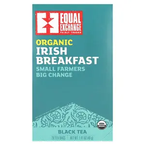 Equal Exchange Organic Irish Breakfast, Black Tea, 20 Tea Bags, 1.41 oz (40 g)