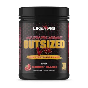 LIKE A PRO SUPPLEMENTS Outsized Non-Stim Pump V4 Pre-Workout Powder, Citrulline-Containing Dietary Fitness Supplement for Boosting Endurance, Supporting Muscle Growth