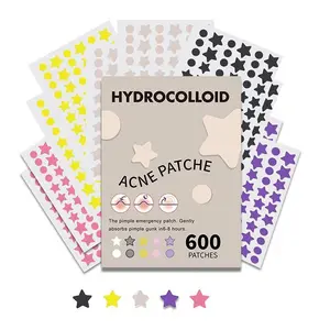 Star Shaped Acne Cover Patch, 1 Box Hydrocolloid Acne Patch, Invisible Acne Cover Patch, Skin Care Product for Women & Men, Acne Pimple Patch, Acne Stickers