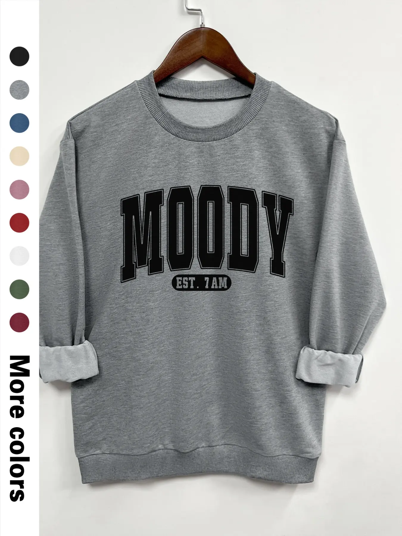 Teen Girl's Letter Print Crew Neck Sweatshirt, Graphic Print Sweater, Casual Long Sleeve All Season Pullover for Daily Wear, Fashion Cozy Top for Teenager, Graphic Knitwear