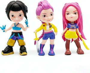 Q-style toys, high-quality large-sized witch group 3-piece cartoon figurines, cute collectible figurines, are creative gifts for fans.