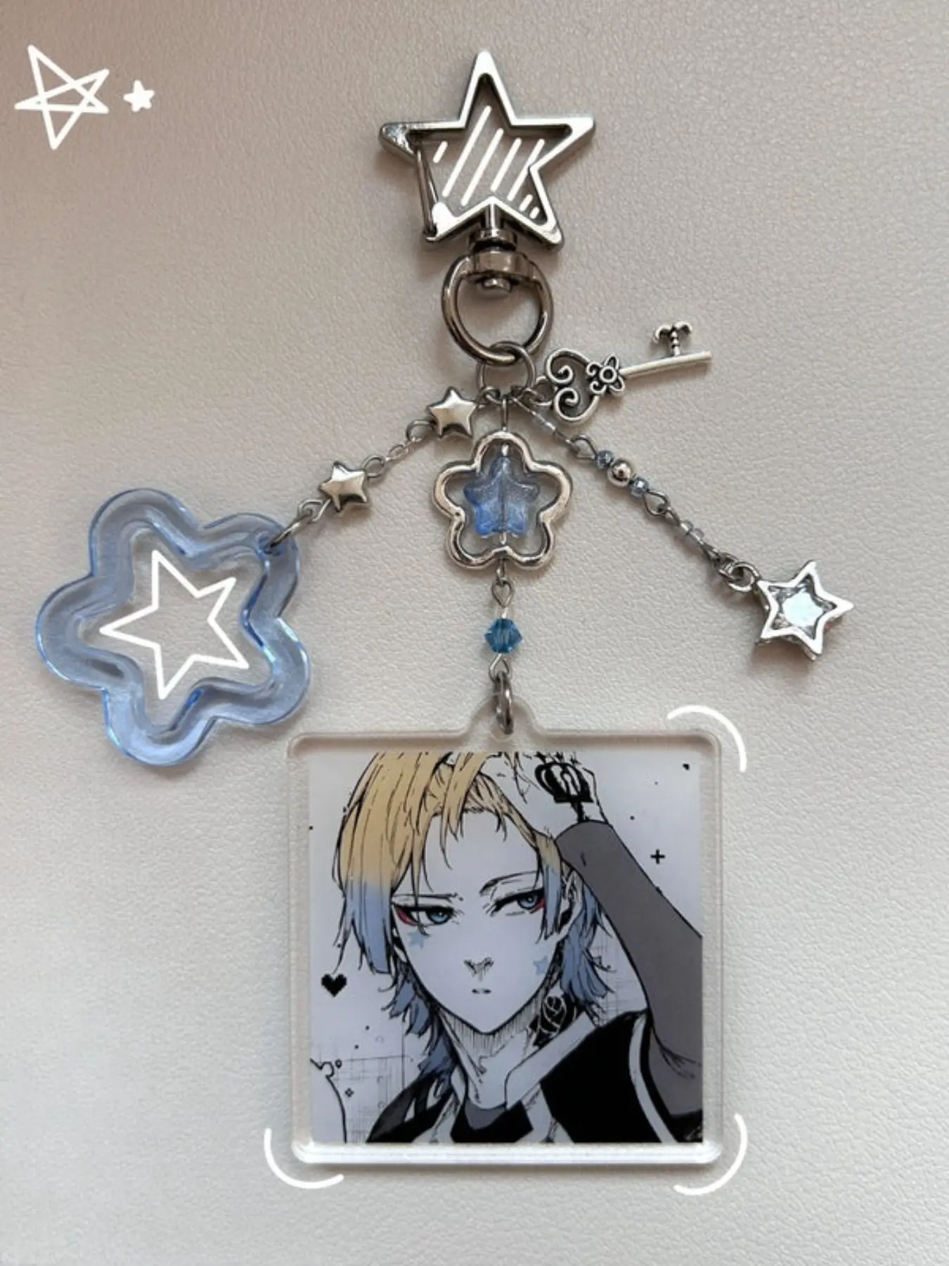 Handmade Anime Characters Cute Keychain, Bachira, Ito Shirin, Chigiri, Isagi, Seishi Ronagi Sleeping Figure Bag Charms, Unique Anime Accessories
