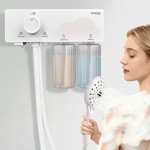 Smart Foaming Machine Auto Foam Shower Head Shower System, Shower Faucet Set, 1-Click Switch Between Shampoo, Body Wash & Water, Automatic Bubble Maker, Ideal for Family & Pet Use, bathroom upgrade equipment