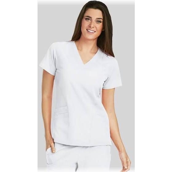 Barco One 5-Pocket V-Neck Yoke & Side Panel Scrub Top