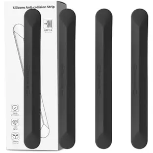 4PCS Silicone Car Door Edge Guards – Protective Trim to Prevent Scratches & Dents on Doors, Fits Cars, Trucks & SUVs (Black)