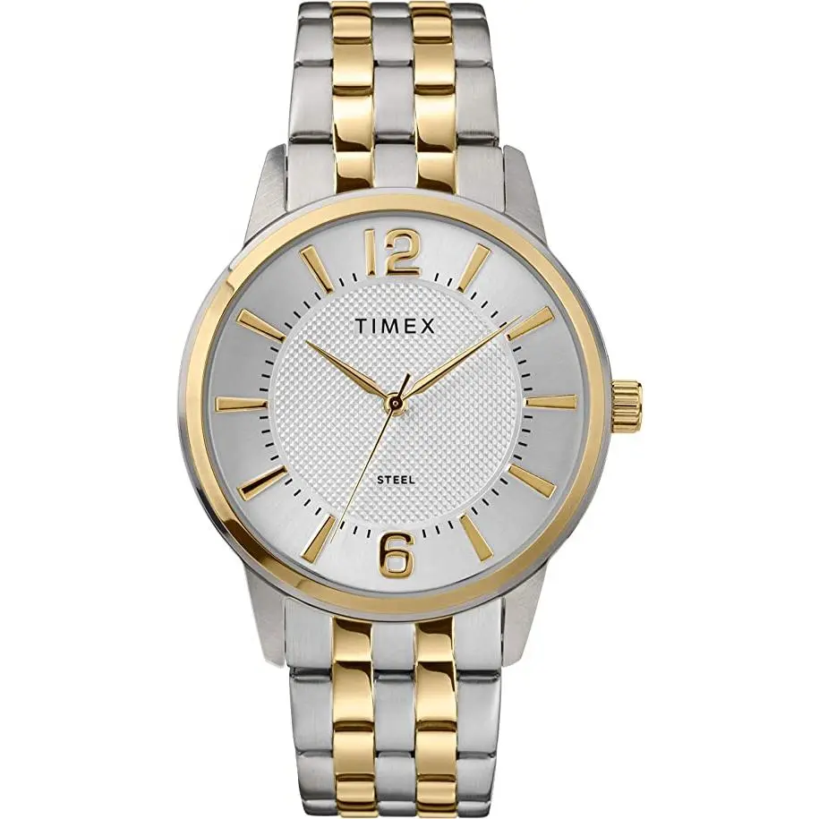 Timex Mens Dress Analog Stainless Steel Mens Watch TW2T59900, 30M, 40Mm