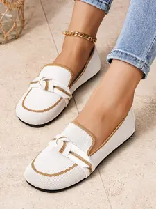 Women's Wide Fit Flat Shoes, Classic Round Toe Slip-On Design, Fashion Ballet Style, Comfortable All-Day Wear, Perfect for Casual, Round Toe Flats