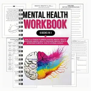 Mental Health Workbook Journal, Colorful Mindfulness Planner, Handle Depression in Relationships, Addiction Recovery Strategies, Trauma Healing