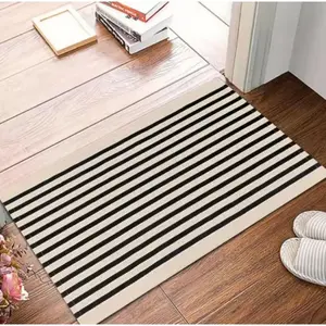 Striped Pattern Door Mat, Non-slip Washable Indoor and Outdoor Entrance Rug, Living Room Kitchen and Bedroom Carpet, Home Decoration, Floor Mat