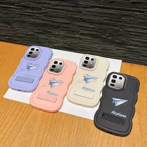 1 Piece NOTE50 Blue paper airplane Entertainment Ready Flexible Suitable For infinix Note 50 4G Phone Case Cover With Stylish And Stand