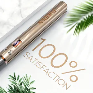 FURIDEN Titanium Professional Flat Iron - 85% Shine Boost, 70% Frizz Reduction, One Pass Silky, Shiny, Sleek Hair Styling with Advanced Ceramic Coating, Heat Resistant Design, and Adjustable Temperature Control