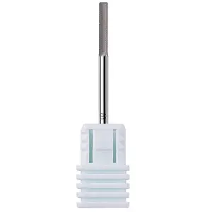 Cuticle Nail Drill Bit - Safety Tungsten Carbide Cuticle Remover Drill Bit Needle Bit Under Nail Cleaner Dead Skin Nail Prepare 3/32'' for Electric Nail File Nail Buffer Bit-3XF (Silver,Fine)