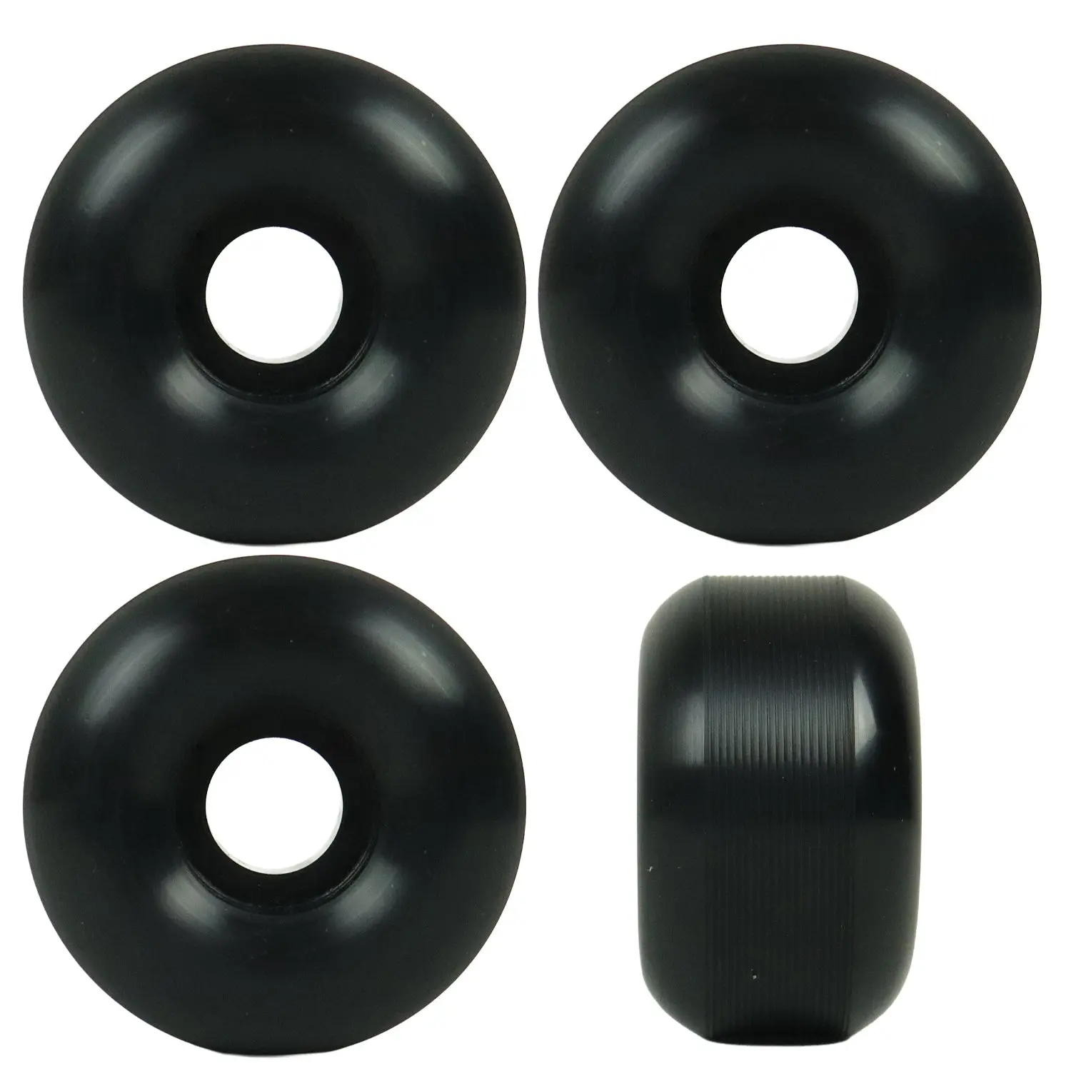 Skateboard Wheels 53mm x 31mm High Rebound 95A Black