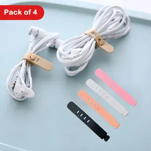 Multifunctional Silicone Cable Management Straps, Reusable Desk Data Line Organizer, Portable Office Cord Holder, No Drilling Traceless Wire Manager, Work Organizer