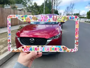 KAROLG Mañana Sera B0nita License Plate Frame, Car Accessories, Gifts