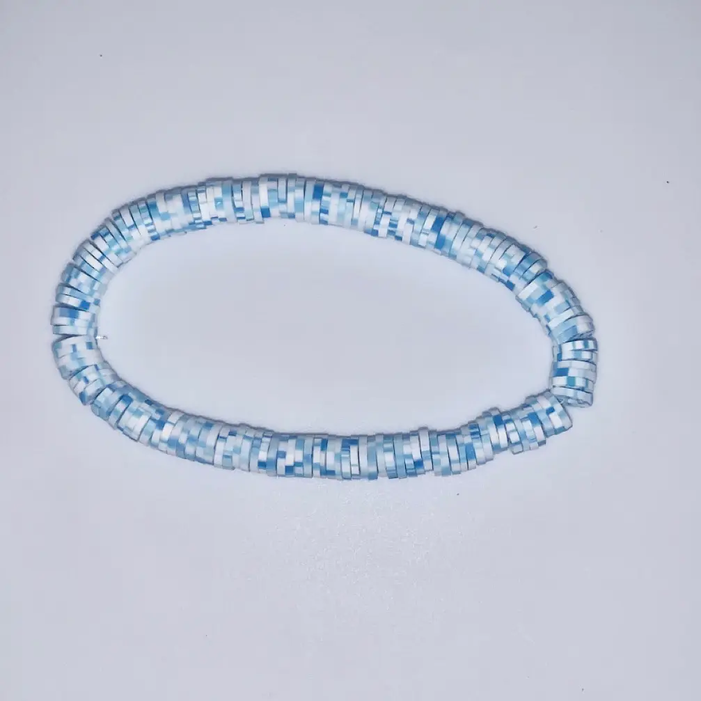 Blue and White Friendship Bracelet for Women - Fashion Accessory
