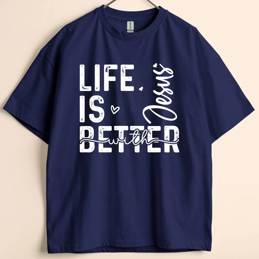 Life Is Better With Jesus Screen Print Transfer (3 Pack)