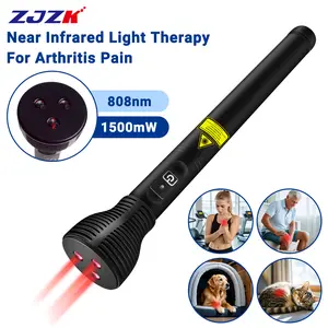 Class 3B 1500mW 808nm Cold Laser Therapy Pen for Pain Relief, Deep Penetrating Infrared Light, Acupuncture Point Stimulation, Auriculoterapia, Arthritis, Joint & Muscle Recovery, Wound Healing, Portable Home Use & Pets Care for Dogs, Cats, Horses